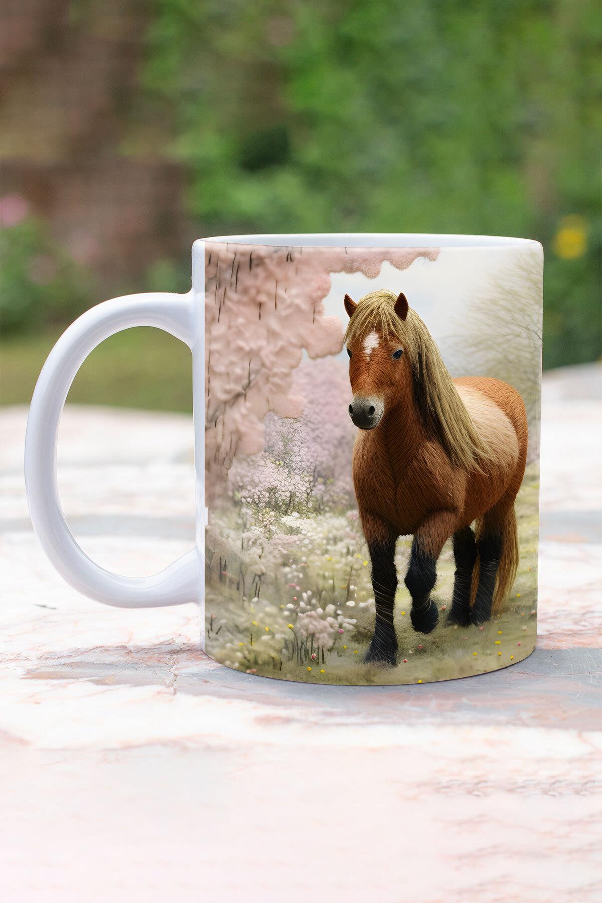 Sevimli Hayvanlar Tavşan No:1 3D Tasarım Görünümlü Baskılı Kupa Bardak Mug