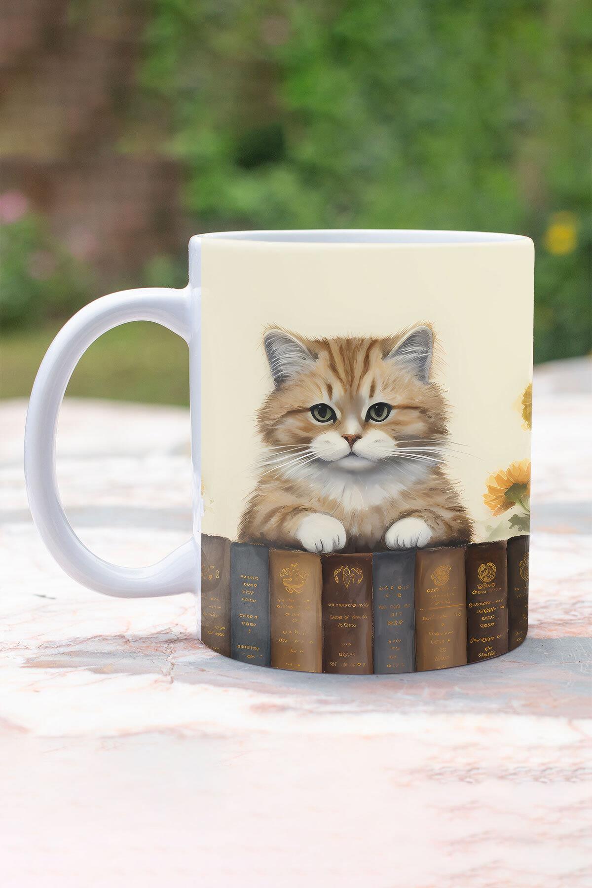 Sevimli Hayvanlar Tavşan No:1 3D Tasarım Görünümlü Baskılı Kupa Bardak Mug
