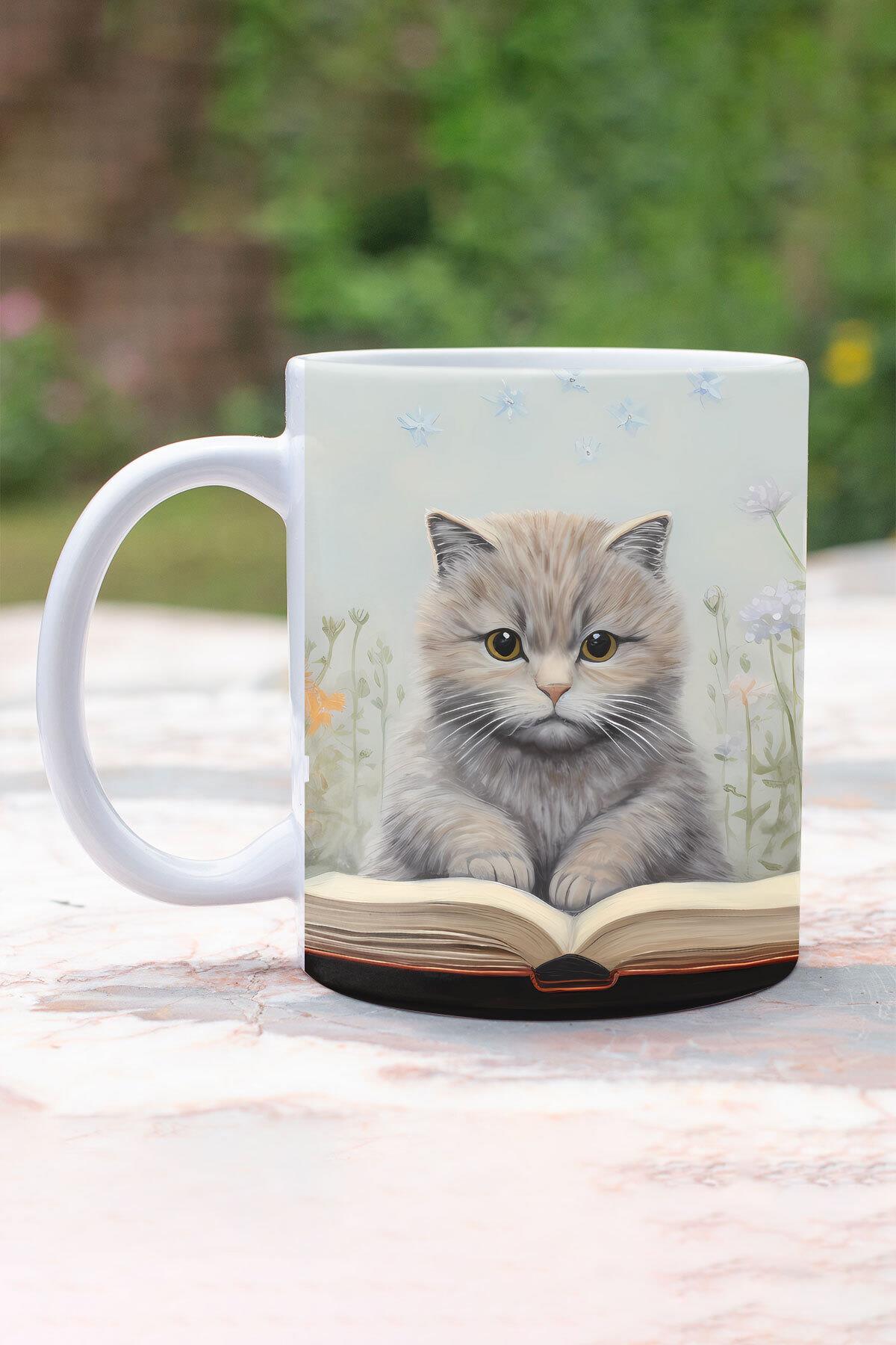 Sevimli Hayvanlar Tavşan No:1 3D Tasarım Görünümlü Baskılı Kupa Bardak Mug