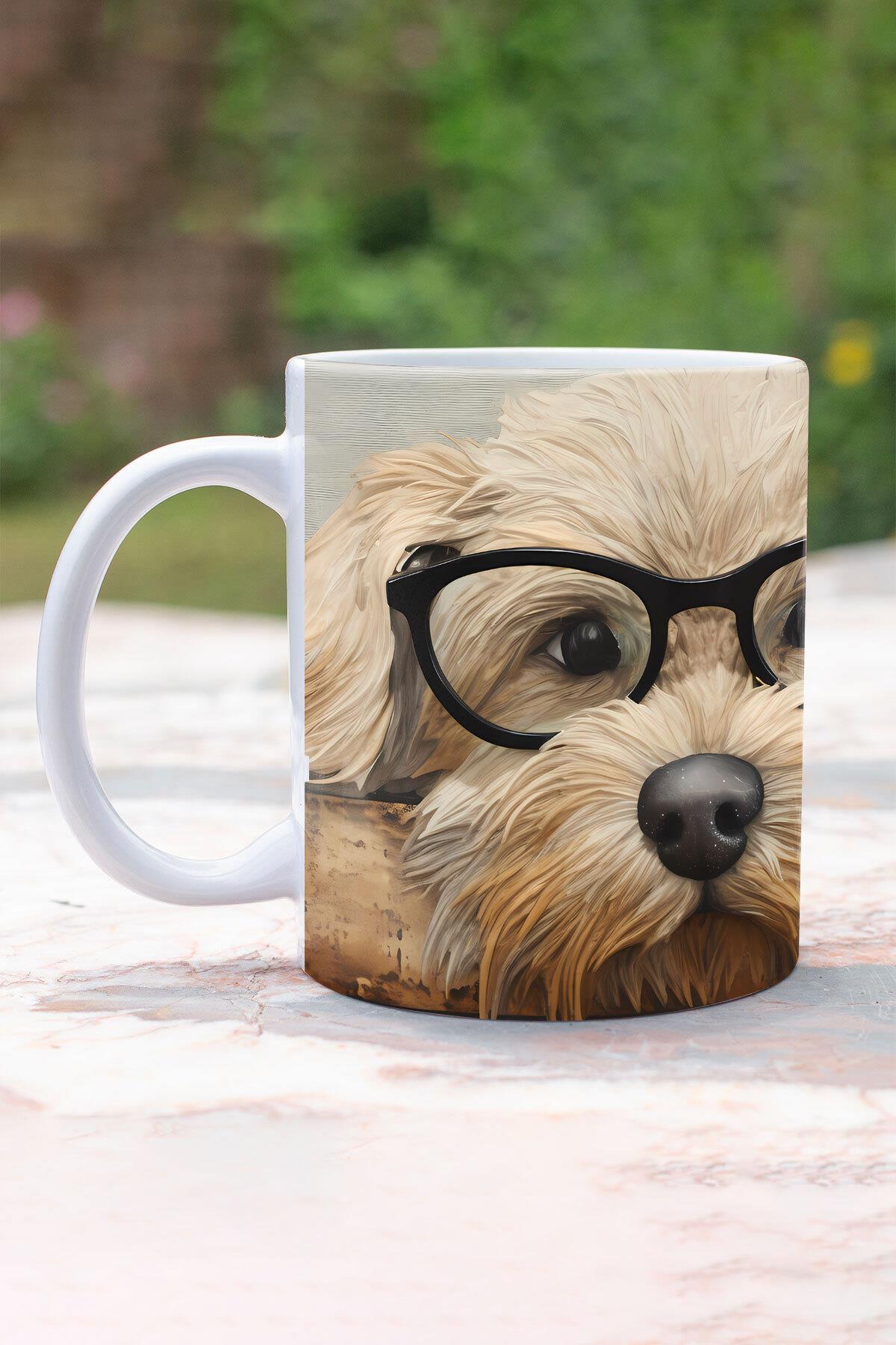 Sevimli Hayvanlar Tavşan No:1 3D Tasarım Görünümlü Baskılı Kupa Bardak Mug
