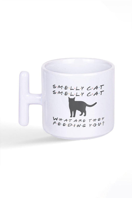 Smelly Cat Phoebe Buffay Friends Baskılı Latte Fincanı T Kulplu Kupa Bardak