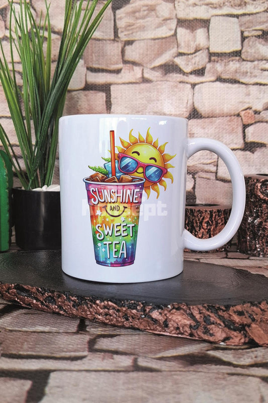 Sunshine And Sweet Tea Baskılı Hediyelik Kupa Bardak
