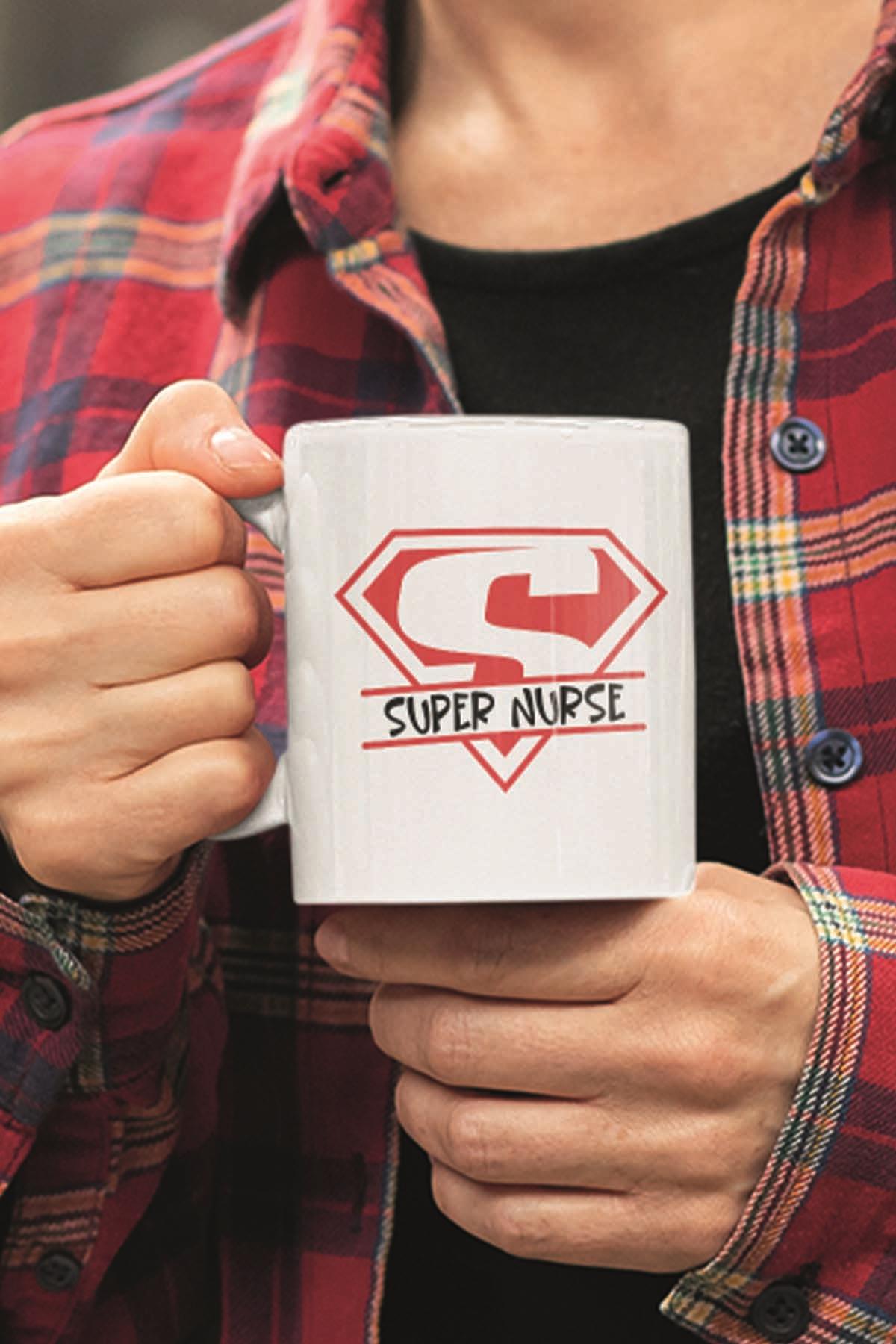 Super Nurse Hemşire Hediyelik Baskılı Kupa Bardak