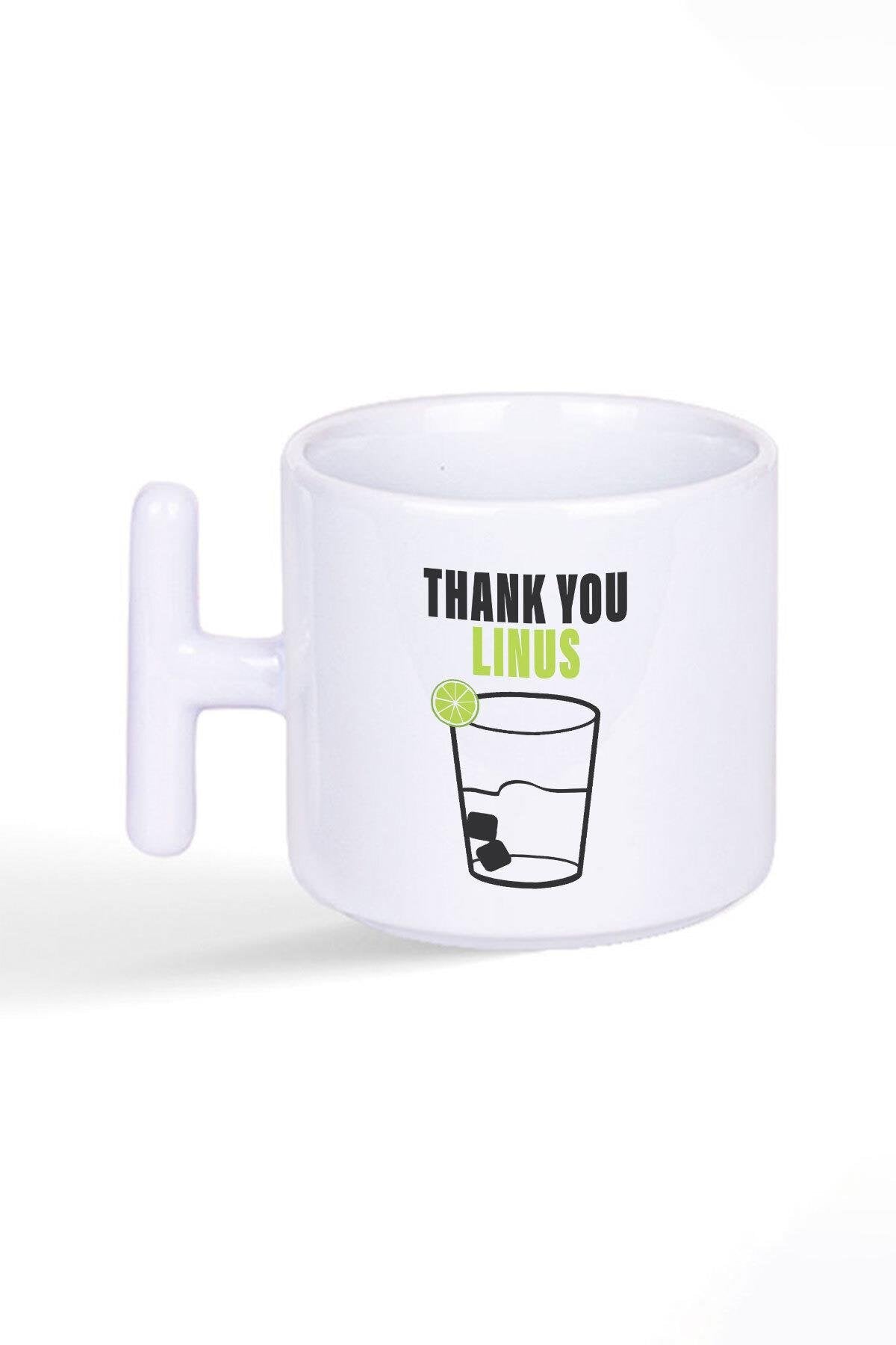 Thank You Linus How I Met Your Mother Lily HIMYM Baskılı Latte Fincanı T Kulplu Kupa Bardak