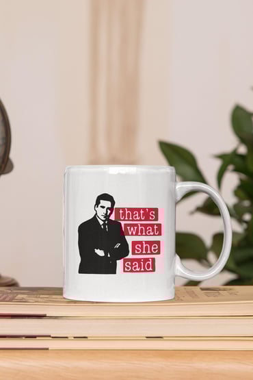 That's What She Said No:4 Red Michael Scott The Office Baskılı Kupa Bardak