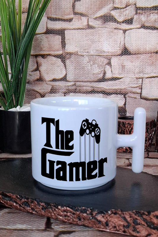 The Gamer Klasik Baskılı Oyuncu Hediyelik Baskılı T Kulplu Latte Fincanı Kupa Bardak