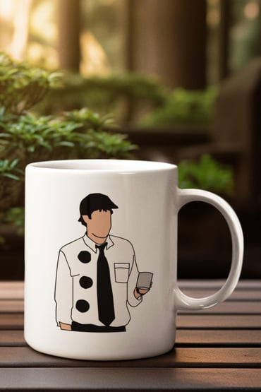 The Office Jim Cadılar Bayramı Kostümü Baskılı Kupa Bardak