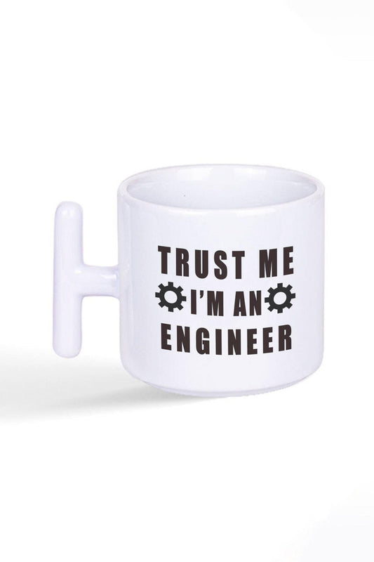 Trust Me I'm An Engineer Mühendis Hediye Baskılı Latte Fincanı T Kulplu Kupa Bardak