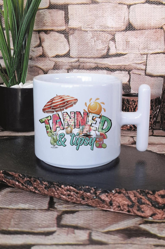 Vacation Caroies Dont Count Baskılı T Kulplu Latte Fincanı Kupa Bardak