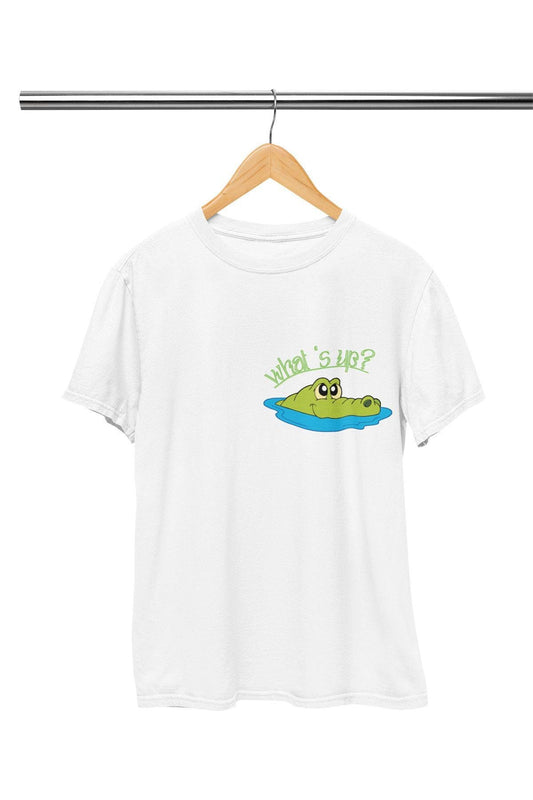 What's Up? Baskılı Hediyelik Eğlenceli Pamuklu Unisex T-Shirt