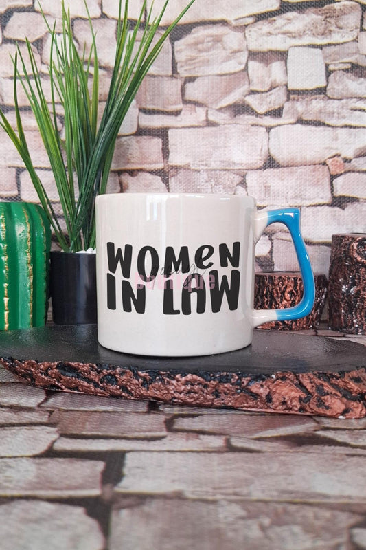 Women In Law Baskılı Hukukta Kadın Gücü Avukat Hediyelik Kulplu Kupa Bardak