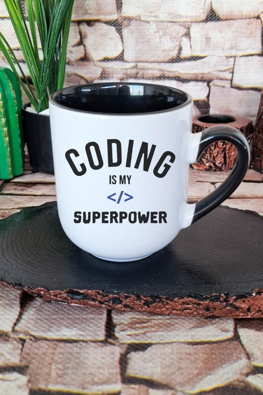 Yazılımcı Mühendis Hediye Baskılı İçi ve Kulpu Siyah Renkli Premium Kupa Bardak