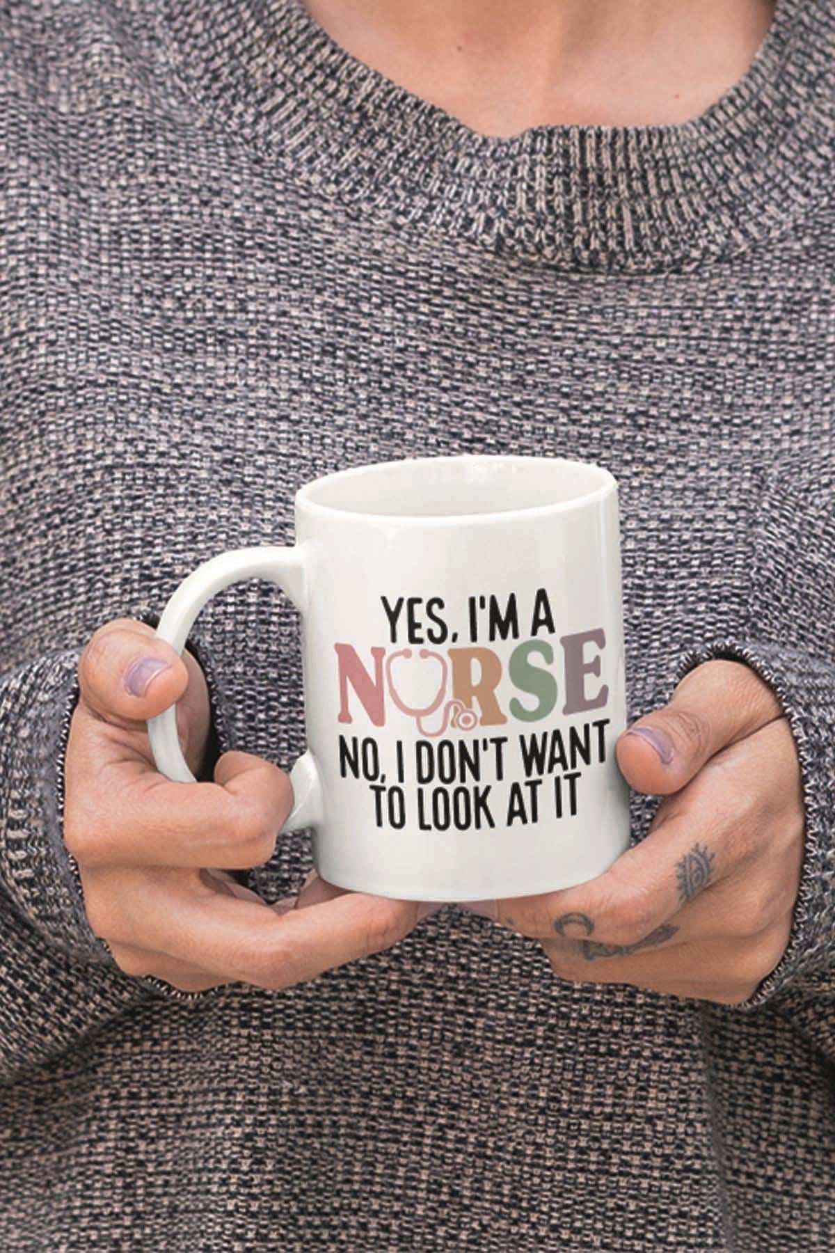 Yes I'm A Nurse Hemşire Hediyelik Baskılı Kupa Bardak