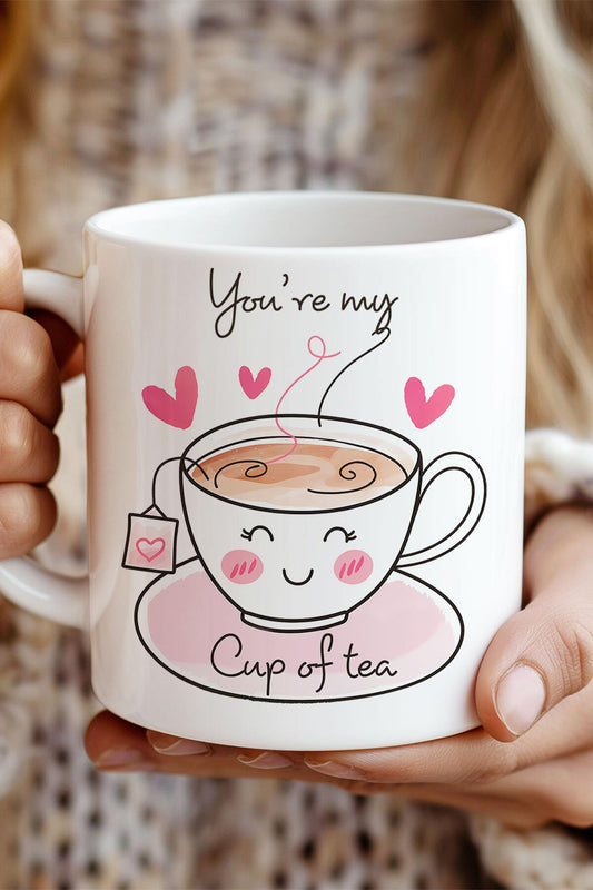 You're My Cup Of Tea Sevgiliye Hediye Komik Baskılı Sevgili Kupa Bardak